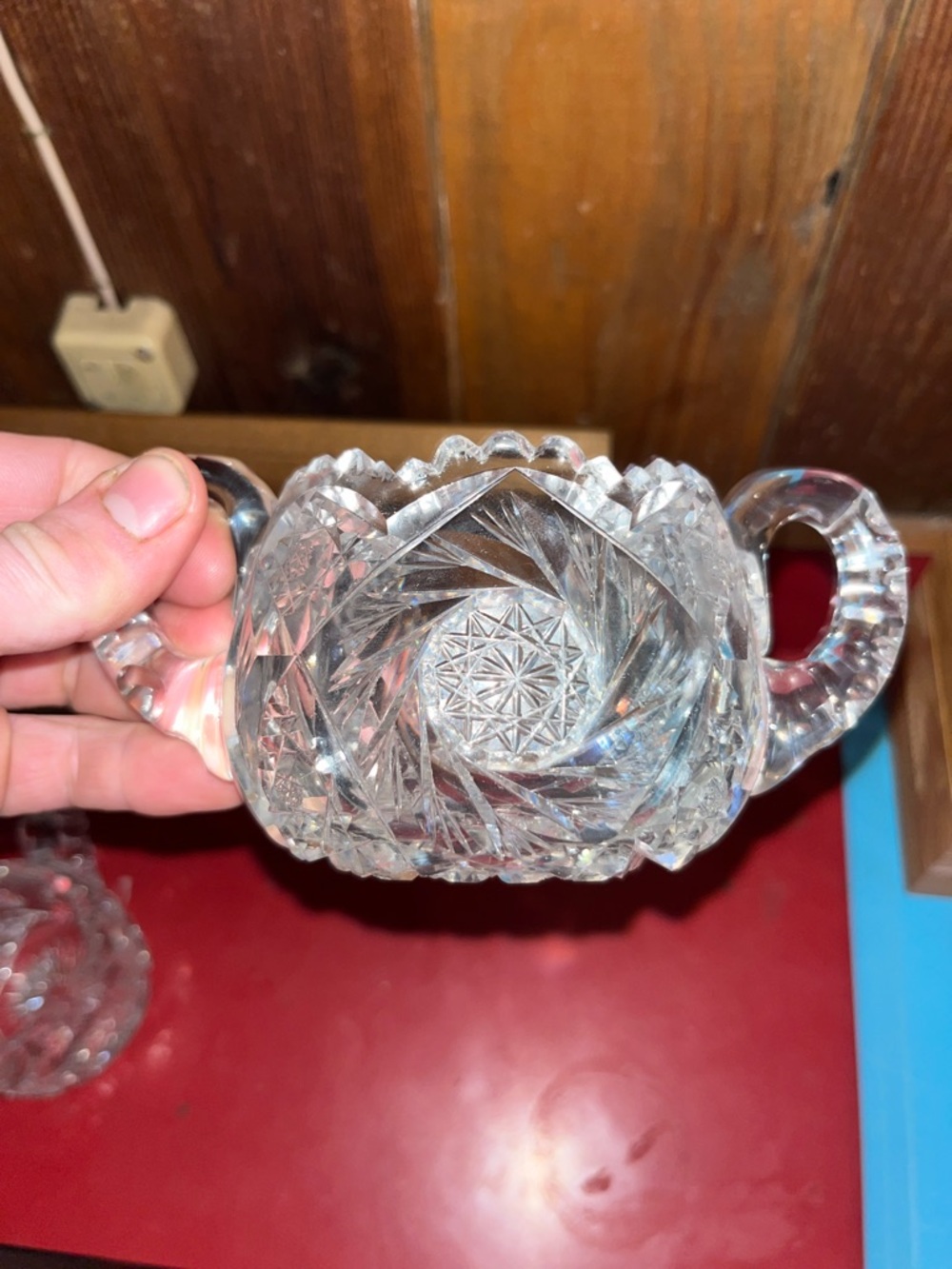 American Brilliant Period Cut Glass Creamer & Sugar Bowl - Picture 2 of 16
